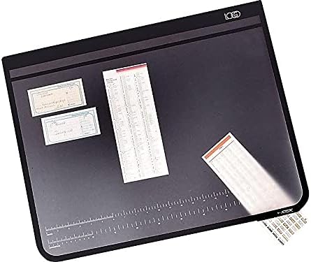 Artistic 41200 Office Products 20" x 31" Logo Pad Lift-top Desktop Organizer Desk Mat, Black/Clear - Image 3