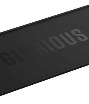 Gaming Sound Dampening Keyboard Mat - Stitched Edges, Absorbs Keyboard Sounds & Vibrations, Machine Washable, Non-Slip Base, Fits Most Compact Keybaords, 14.17 x 6.38 x 0.16mm - Black