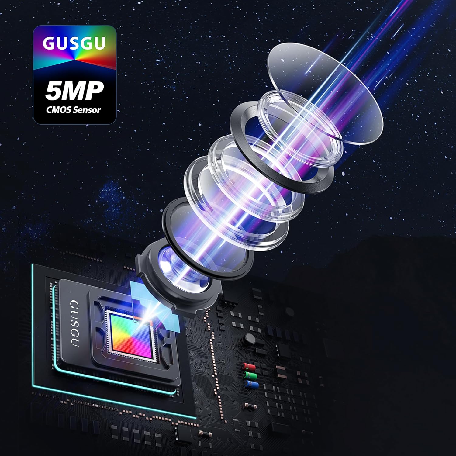 GUSGU G940 2K Quad HD Webcam for PC, with Microphone & Privacy Protection, Web Camera for Desktop Computer/Laptop/MacBook, USB Streaming Camera - Image 7